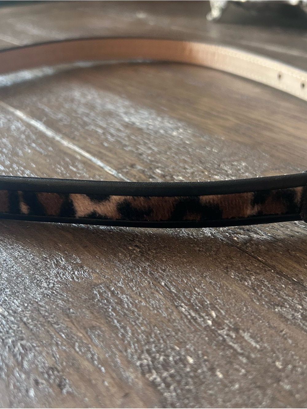 Brighton Leopard Print Slim Women’s Belt - Black & Brown